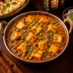 Queso Paneer con Guisantes