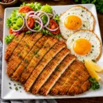 Milanesa de Pollo con Huevos