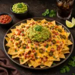 Nachos con Queso y Guacamole
