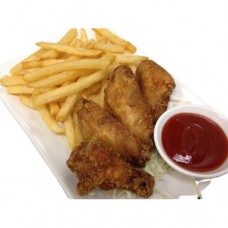 Chicken wings and French-fries (7 und.)