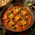 Queso Paneer al Estilo Karahi